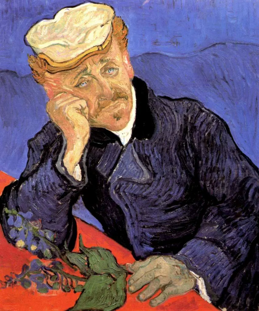 van Gogh Auvers sur Oise 1890: Portrait Of Doctor Gachet