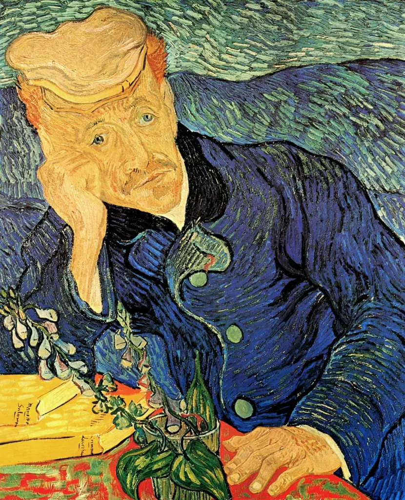 van Gogh Auvers sur Oise 1890: Portrait Of Doctor Gachet2