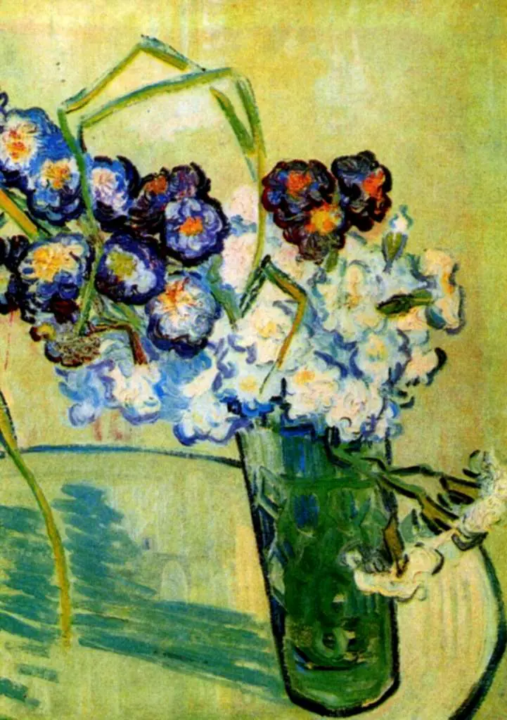 van Gogh Auvers sur Oise 1890: Still Life Glass With Carnations