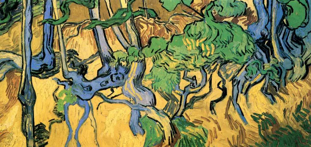 van Gogh Auvers sur Oise 1890: Tree Roots And Trunks