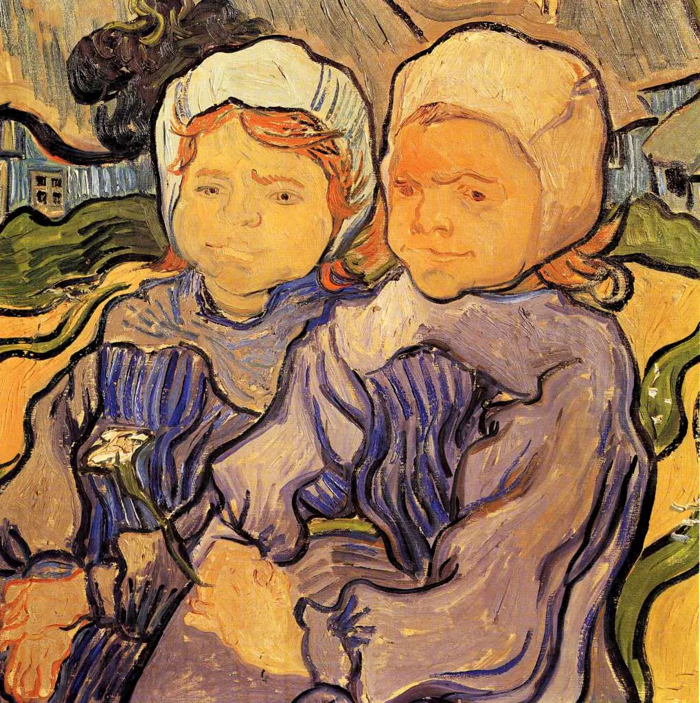 van Gogh Auvers sur Oise 1890: Two Children2