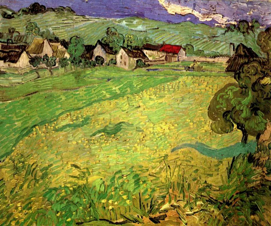 van Gogh Auvers sur Oise 1890: View Of Vessenots Near Auvers