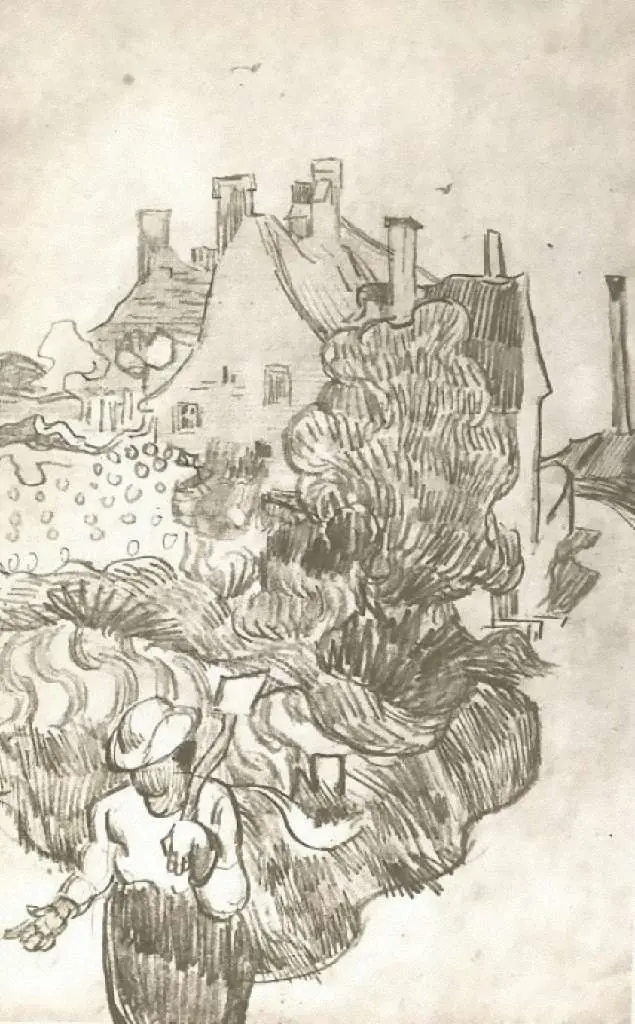 van Gogh Drawings: A House At Auvers