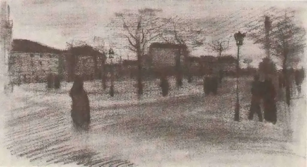 van Gogh Drawings: A Square In Paris