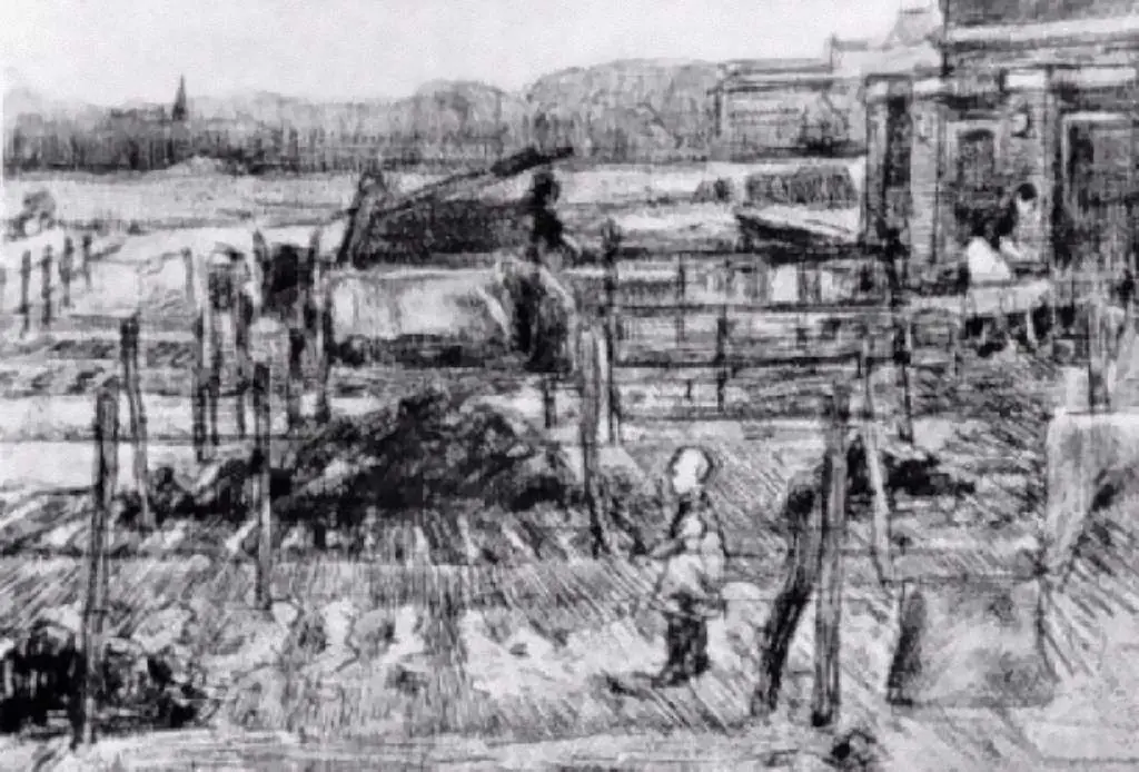 van Gogh Drawings: Backyards