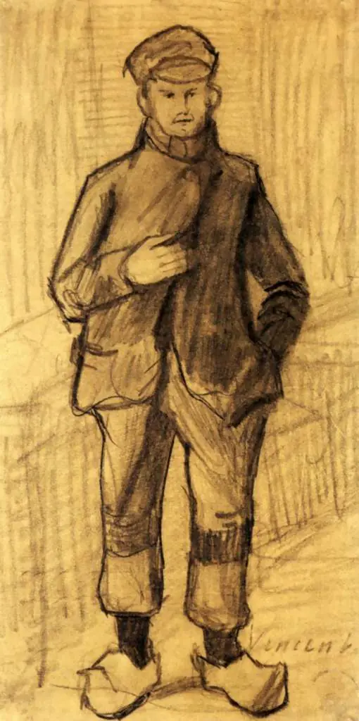 van Gogh Drawings: Boy With Cap And Clogs