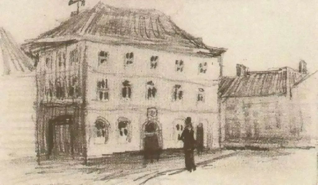 van Gogh Drawings: Building In Eindhoven The Weigh-house