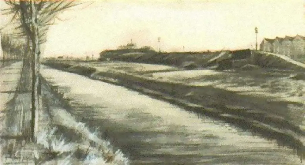 van Gogh Drawings: Ditch Along The Schenkweg