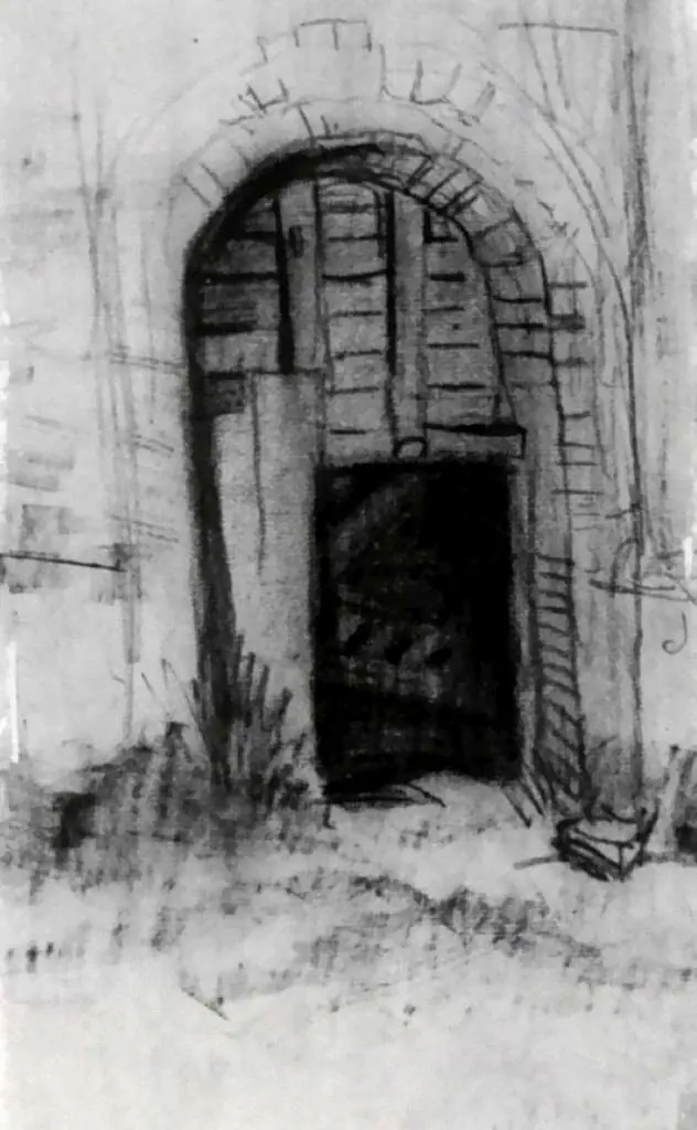 van Gogh Drawings: Entrance To The Old Tower