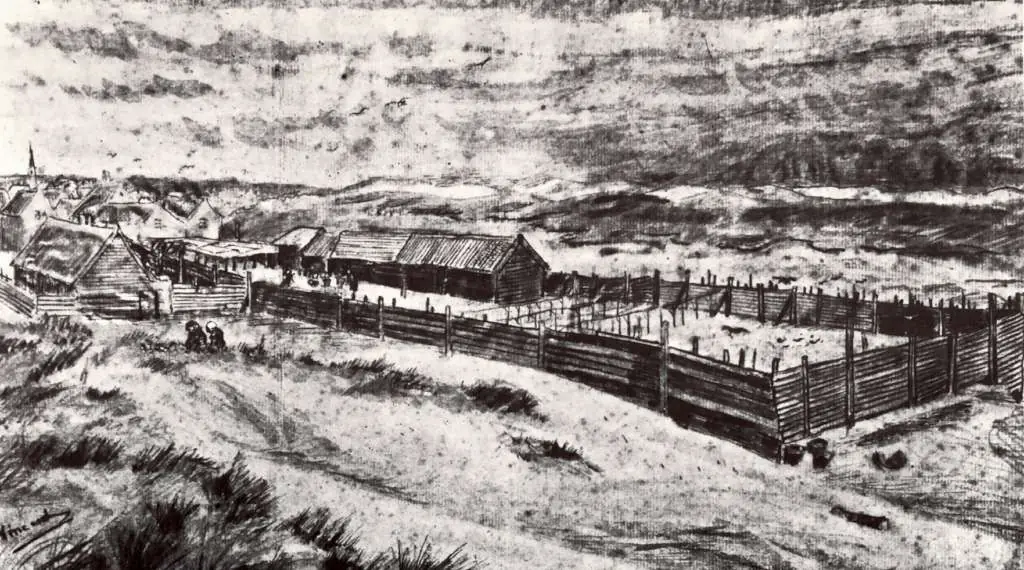 van Gogh Drawings: Fish-drying Barn2