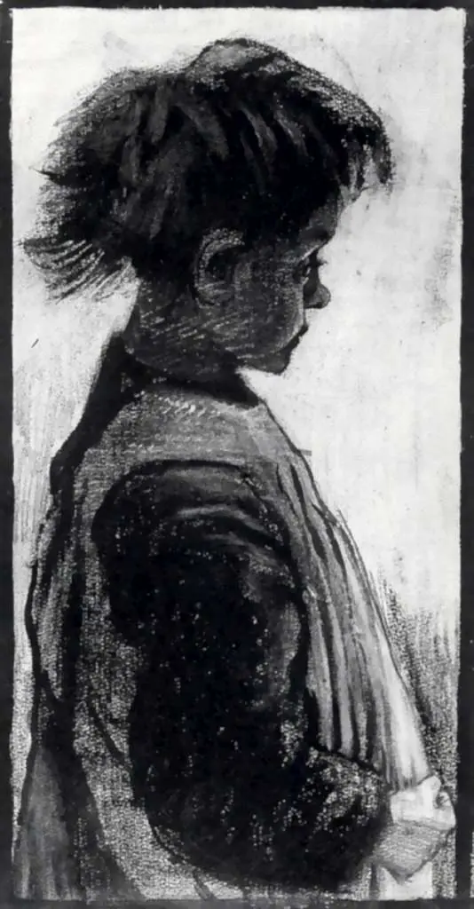 van Gogh Drawings: Girl With Pinafore Half-figure