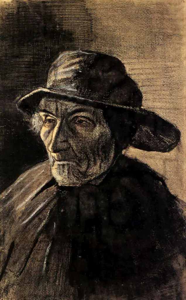 van Gogh Drawings: Head Of A Fisherman With A Sou Wester