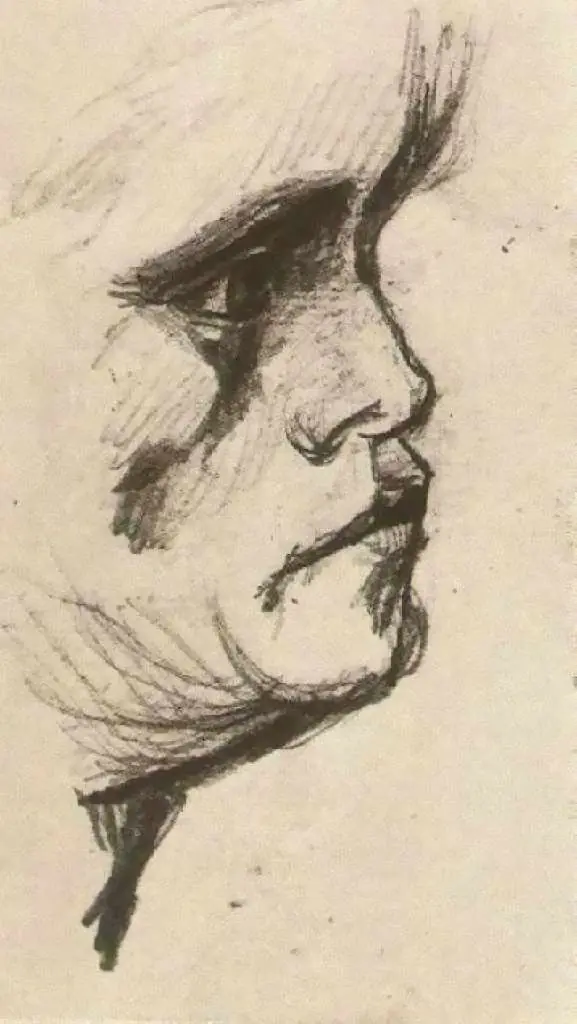 van Gogh Drawings: Head Of A Man4