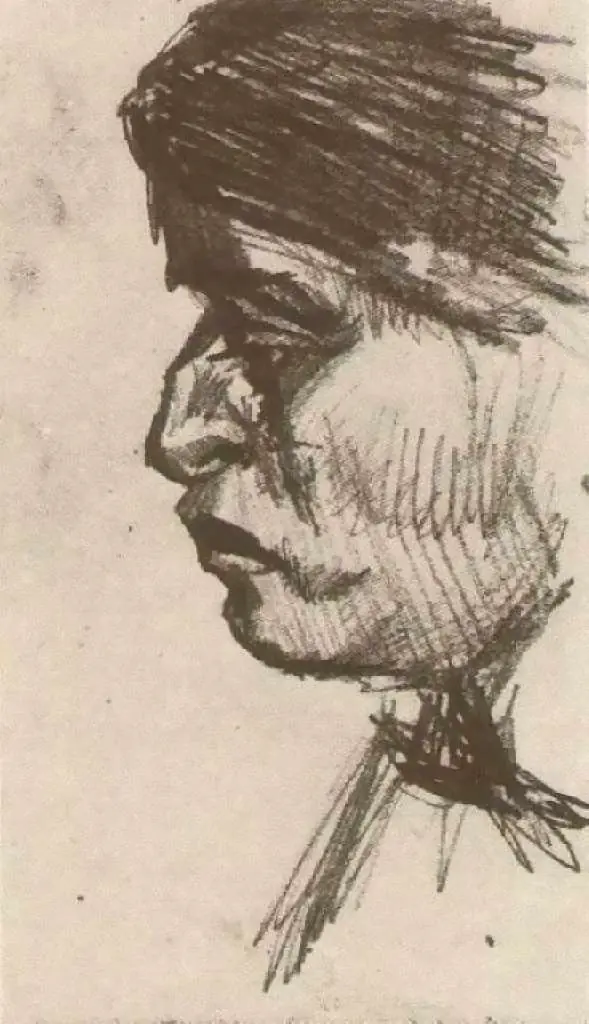 van Gogh Drawings: Head Of A Man5