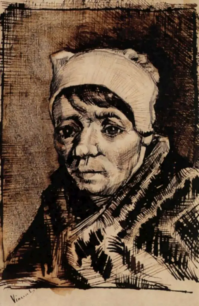 van Gogh Drawings: Head Of A Woman7
