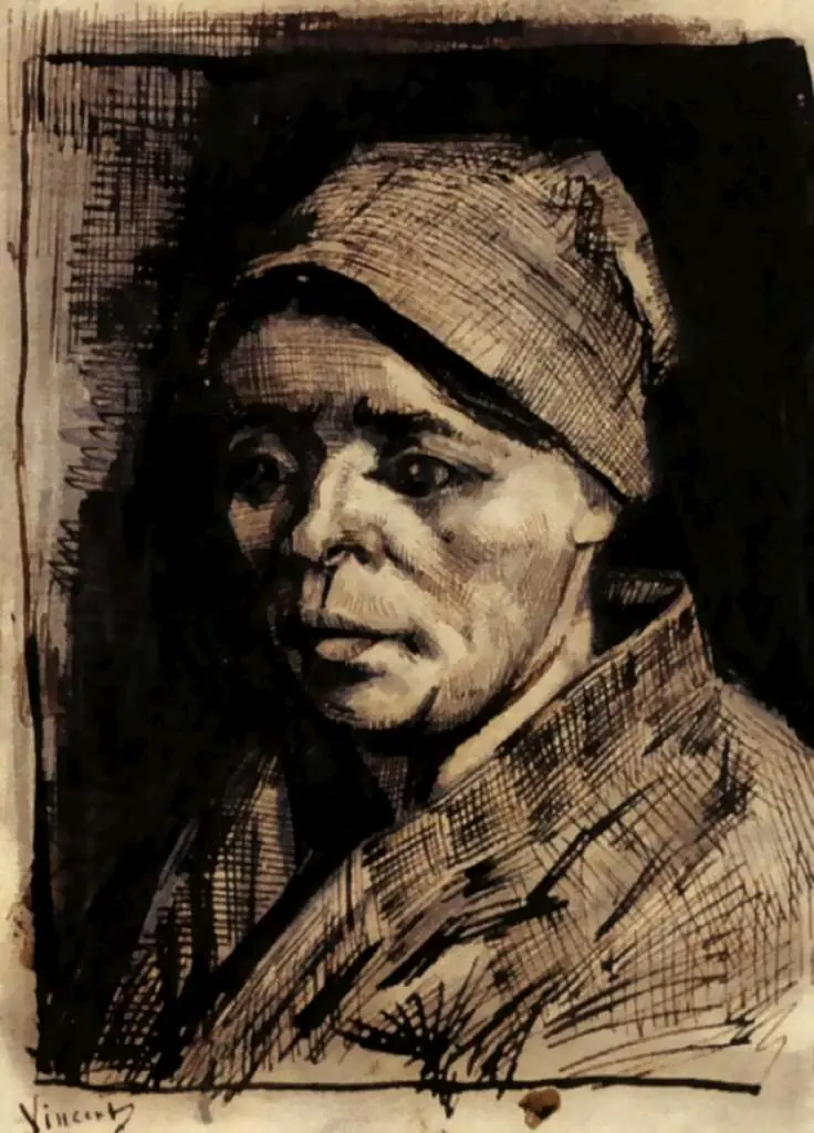 van Gogh Drawings: Head Of A Woman8