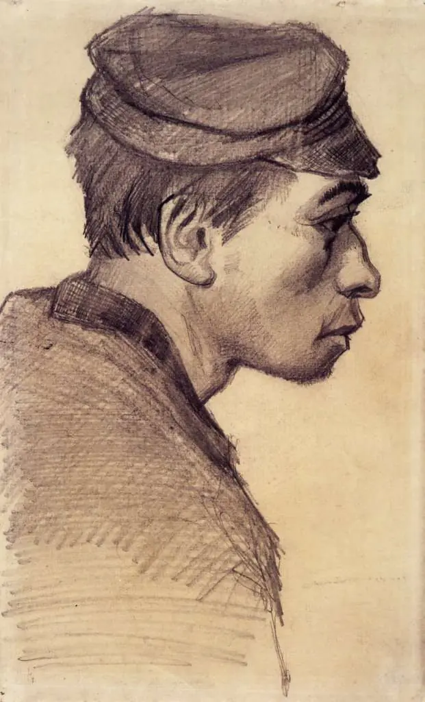 van Gogh Drawings: Head Of A Young Man2