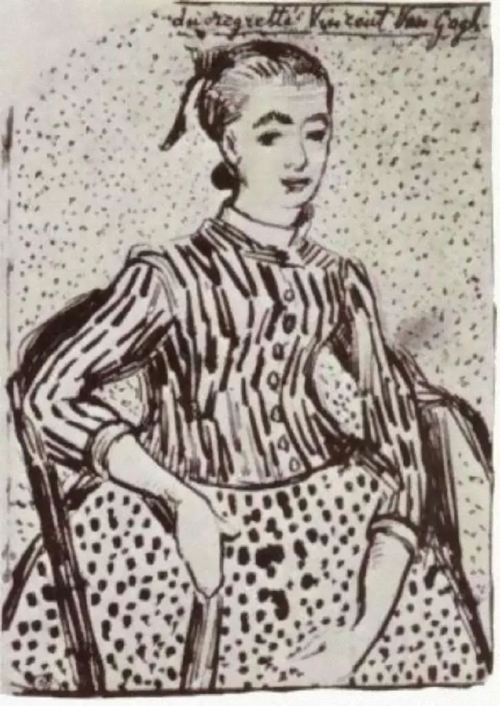 van Gogh Drawings: La Mousme Sitting2