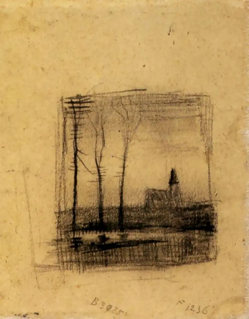 van Gogh Drawings: Landscape With A Church