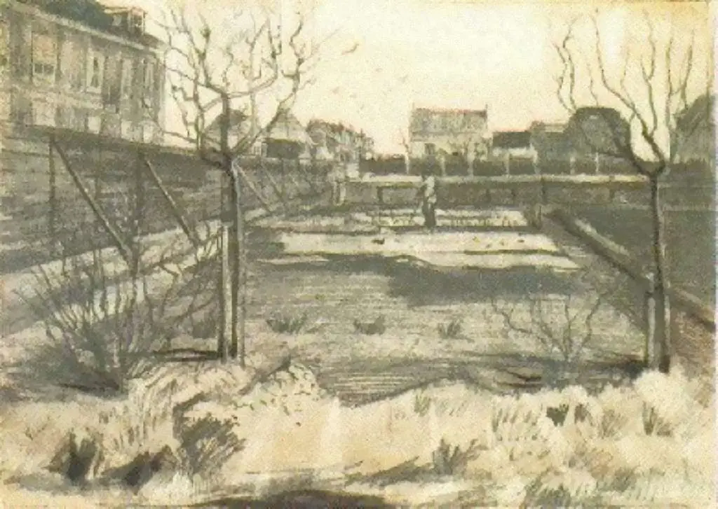 van Gogh Drawings: Nursery On Schenkweg