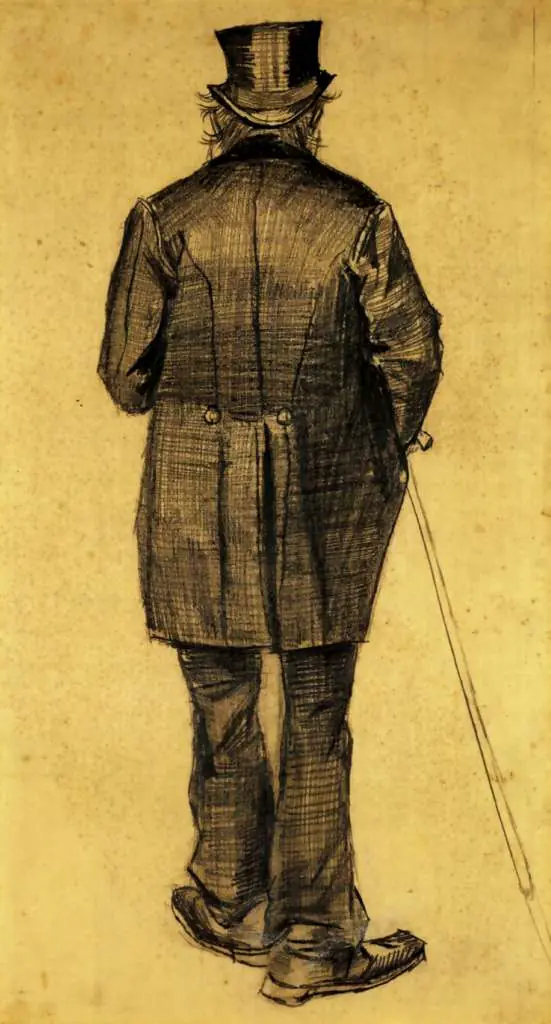 van Gogh Drawings: Old Man In A Tail-coat