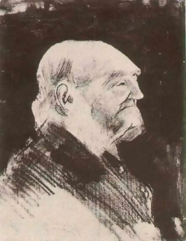 van Gogh Drawings: Orphan Man Bareheaded Head