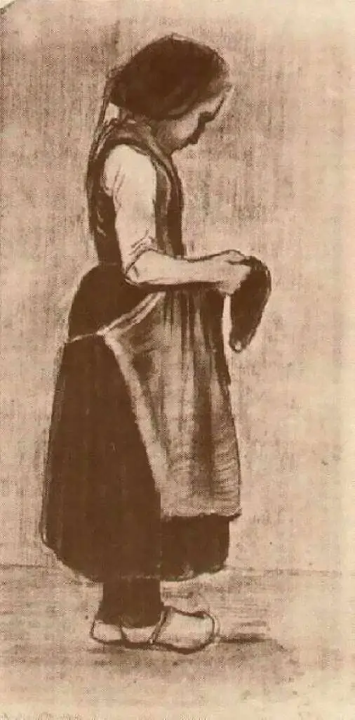 van Gogh Drawings: Peasant Girl Standing