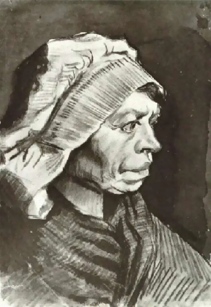 van Gogh Drawings: Peasant Woman Head10