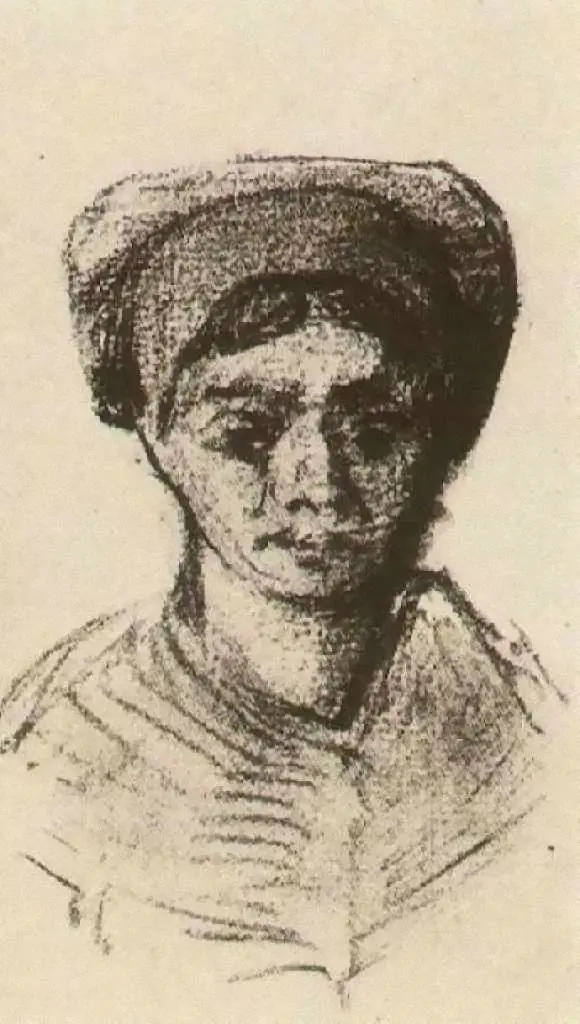 van Gogh Drawings: Peasant Woman Head2