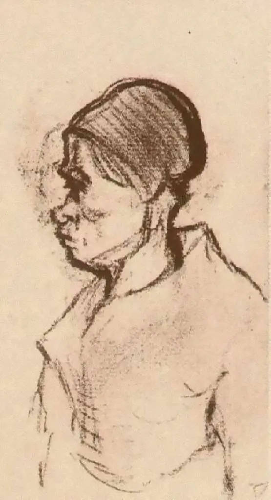 van Gogh Drawings: Peasant Woman Head3