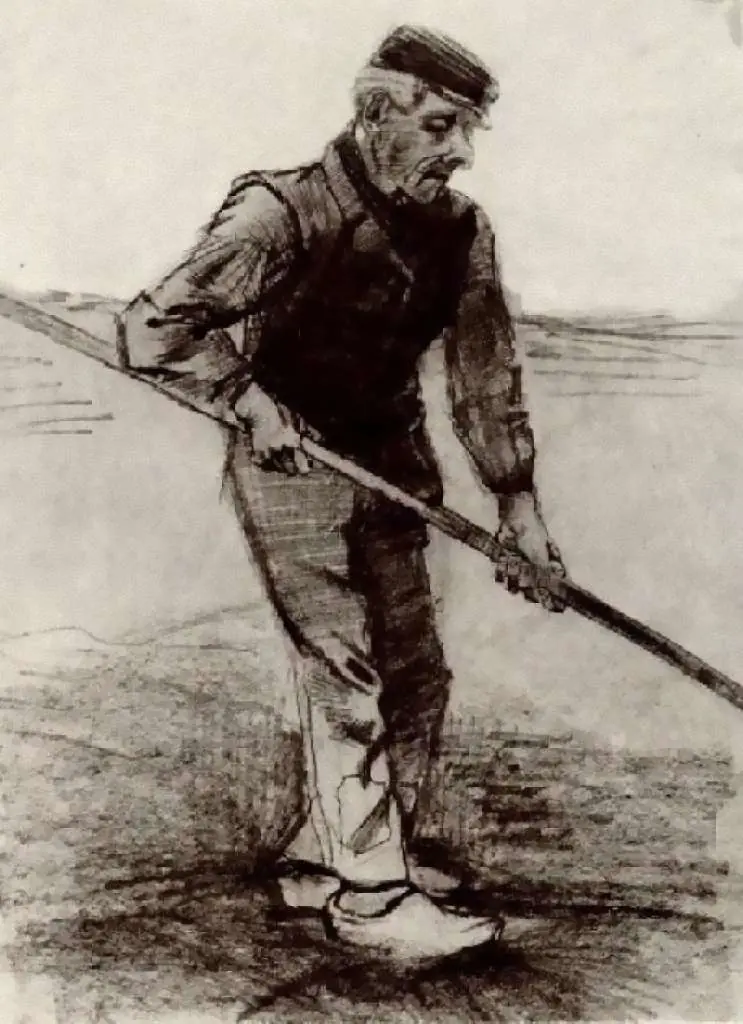 van Gogh Drawings: Peasant With A Stick