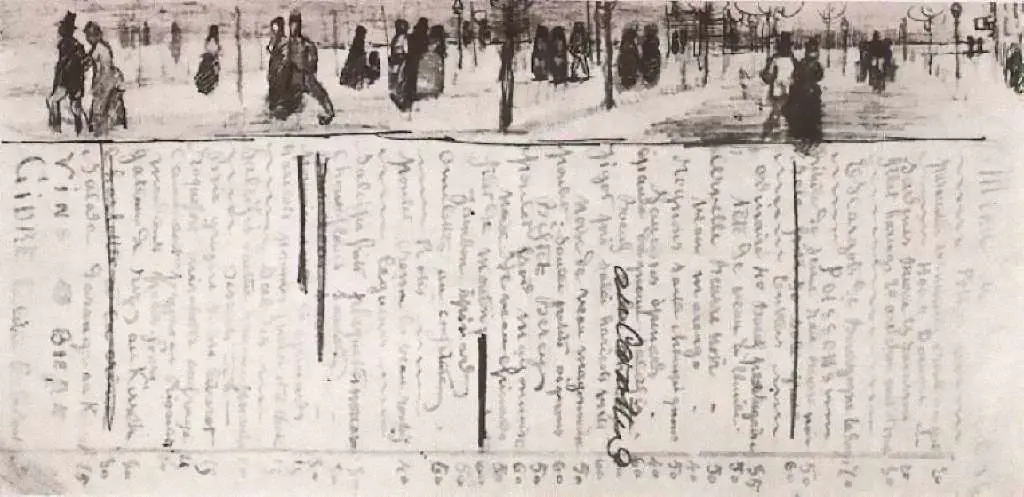 van Gogh Drawings: Restaurant Menu