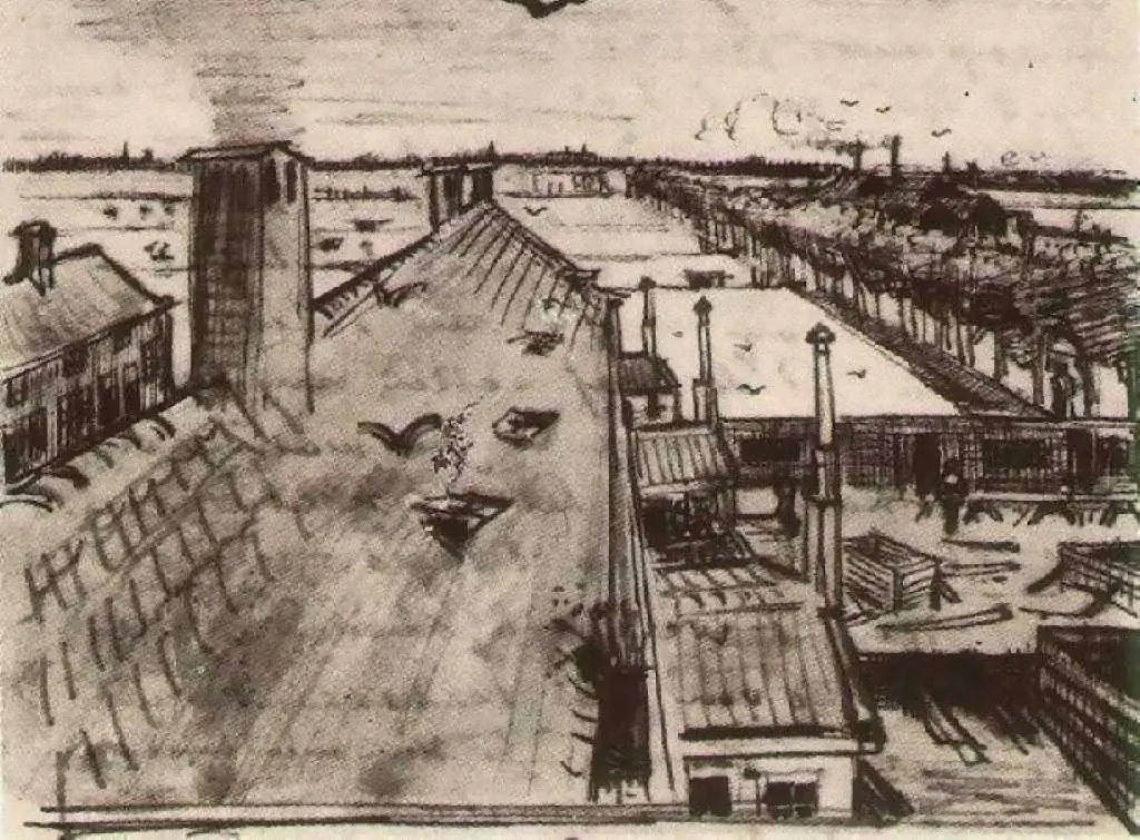 van Gogh Drawings: Rooftops