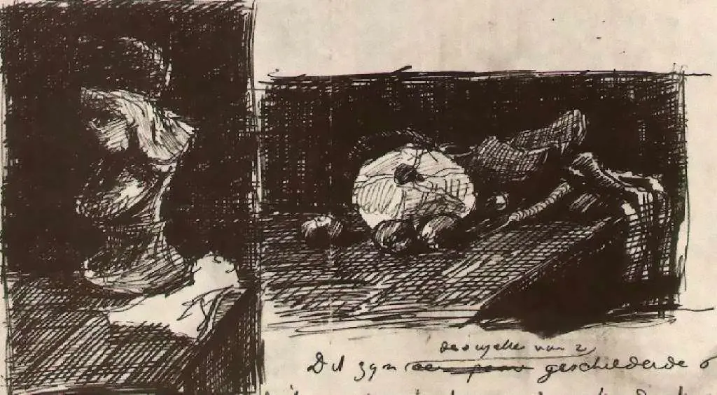 van Gogh Drawings: Sculpture And Still Life With Cabbage And Clogs