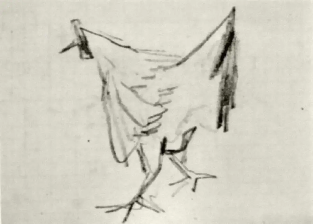 van Gogh Drawings: Sketch Of A Hen