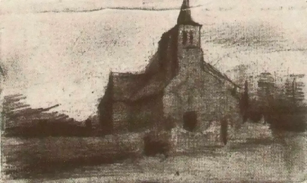 van Gogh Drawings: St. Martins Church At Tongelre