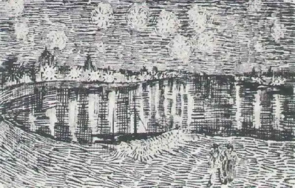 van Gogh Drawings: Starry Night Over The Rhone
