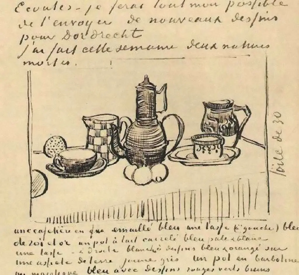 van Gogh Drawings: Still Life With Coffee Pot