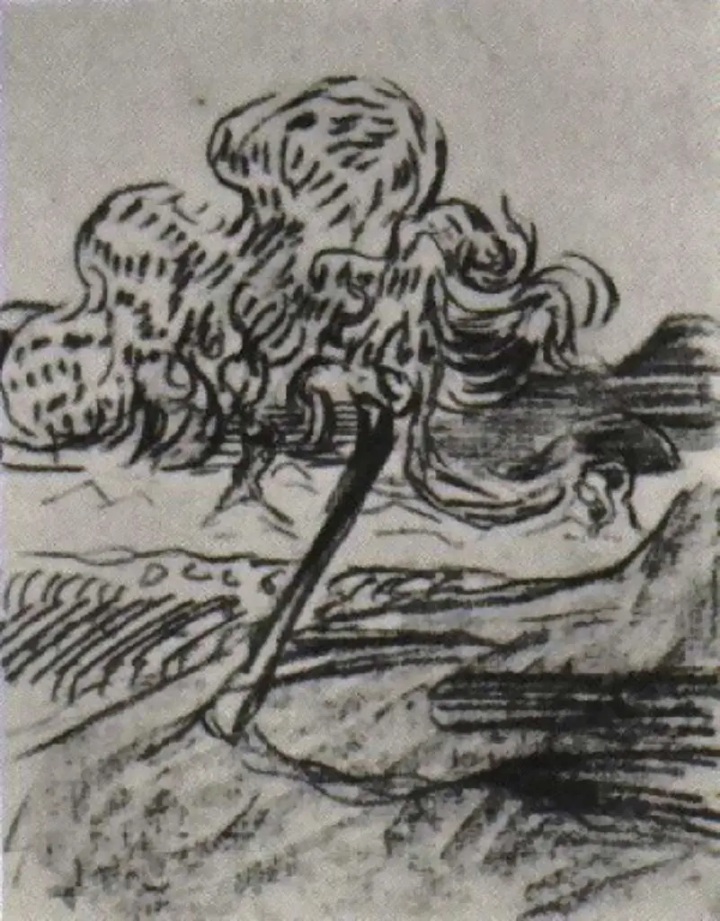 van Gogh Drawings: Study Of A Fruit Tree