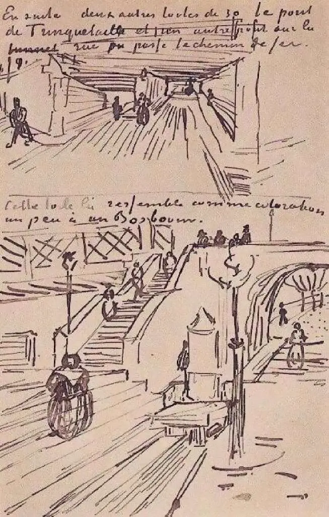 van Gogh Drawings: The Viaduct And The Trinquetaille Bridge