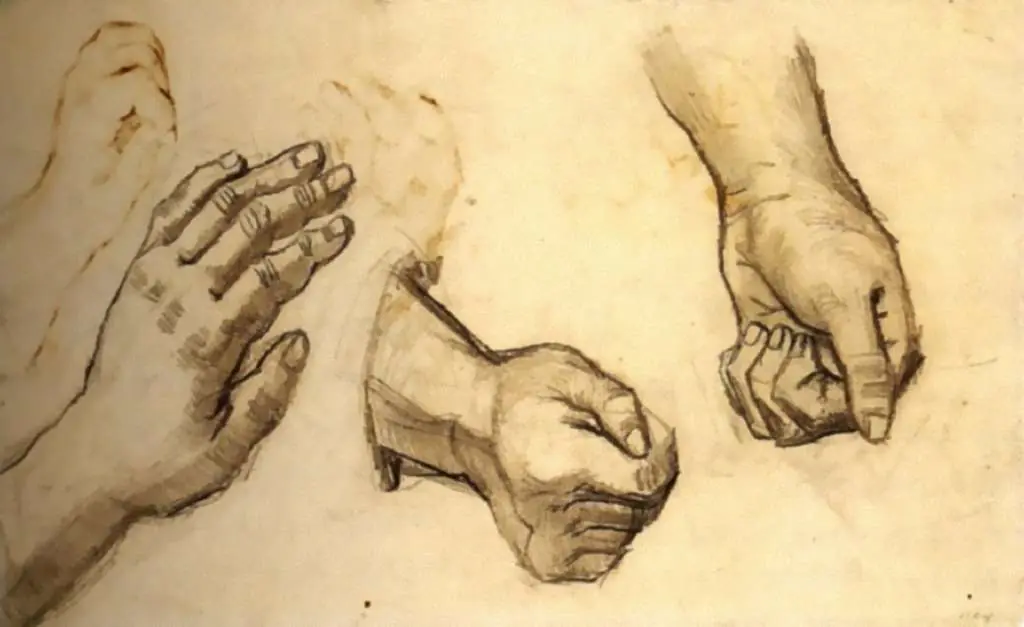 van Gogh Drawings: Three Hands2