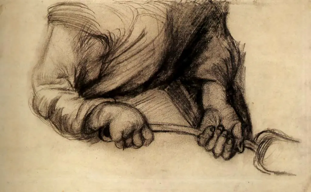 van Gogh Drawings: Two Hands With A Hearth Shovel