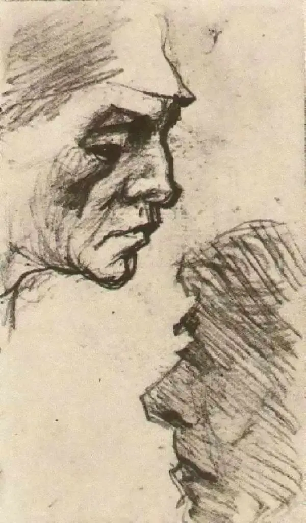 van Gogh Drawings: Two Heads Of Men