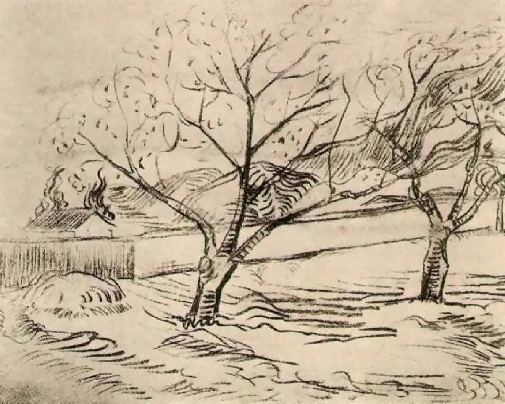 van Gogh Drawings: Two Trees
