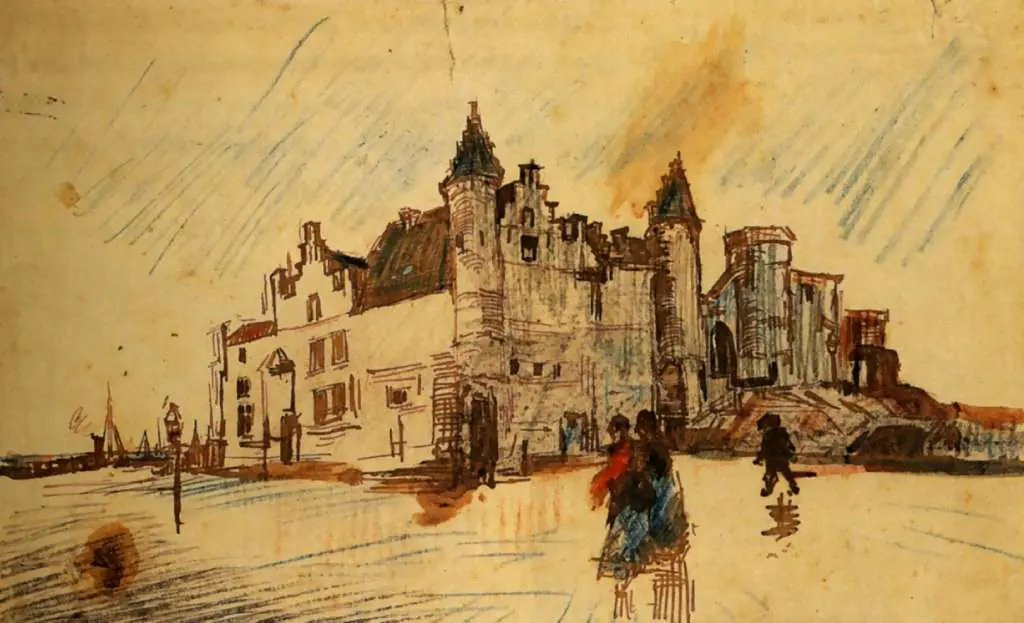 van Gogh Drawings: View Of Het Steen2