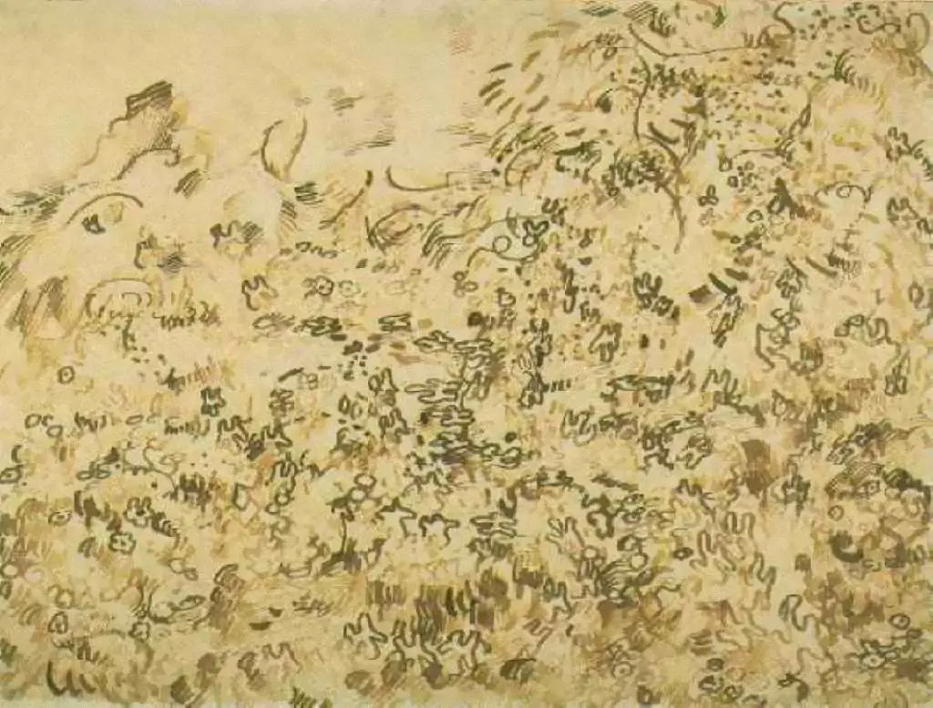 van Gogh Drawings: Wild Vegetation In The Mountains