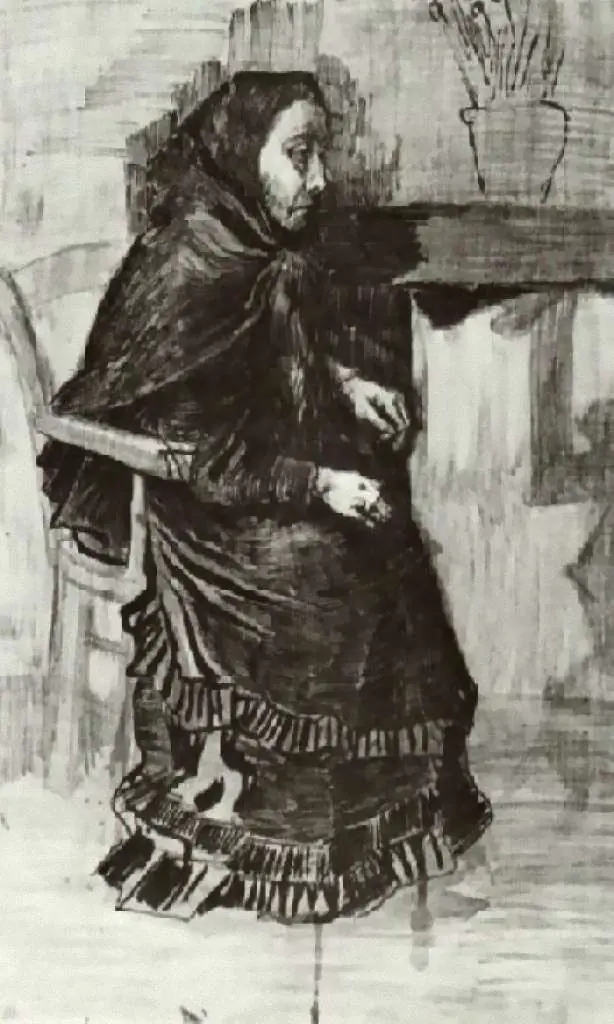 van Gogh Drawings: Woman In A Dark Dress