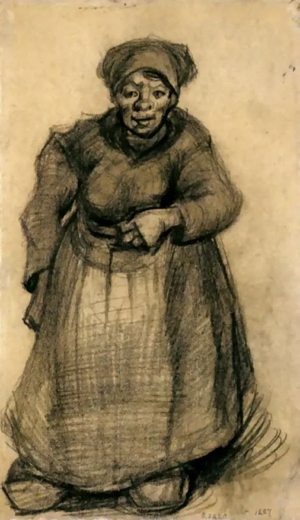 van Gogh Drawings: Woman With Her Left Arm Raised