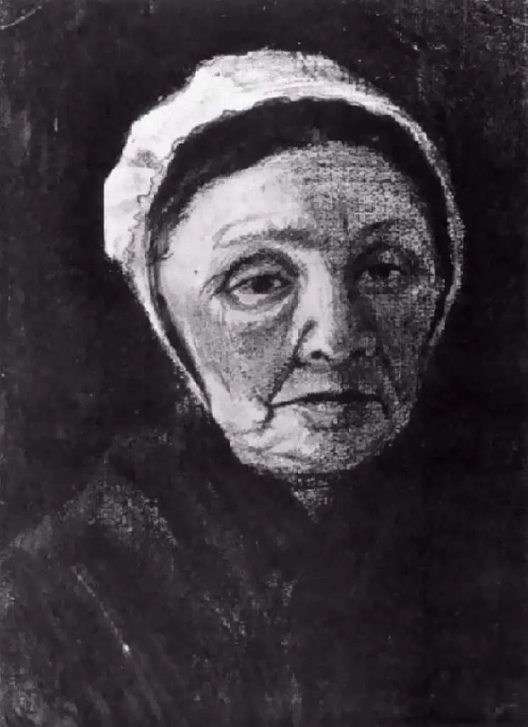 van Gogh Drawings: Woman With White Bonnet Siens Mother Head