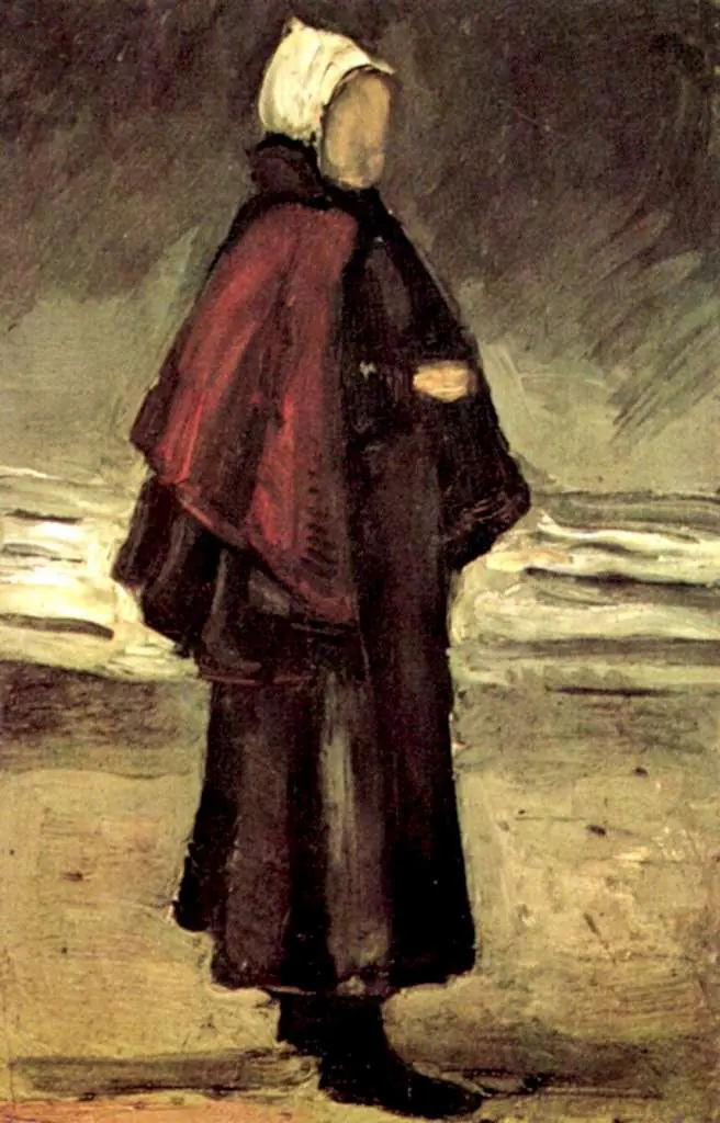 van Gogh Early Paintings 1881-83: Fishermans Wife On The Beach